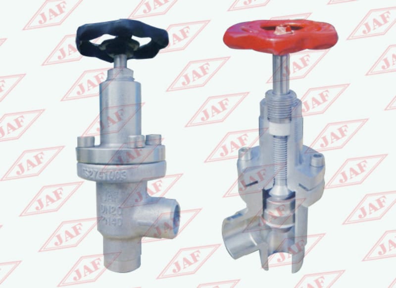 對(duì)焊直角截止閥J64F（B）-25(40）、對(duì)焊直角節(jié)流閥L61F(B)-25(40）